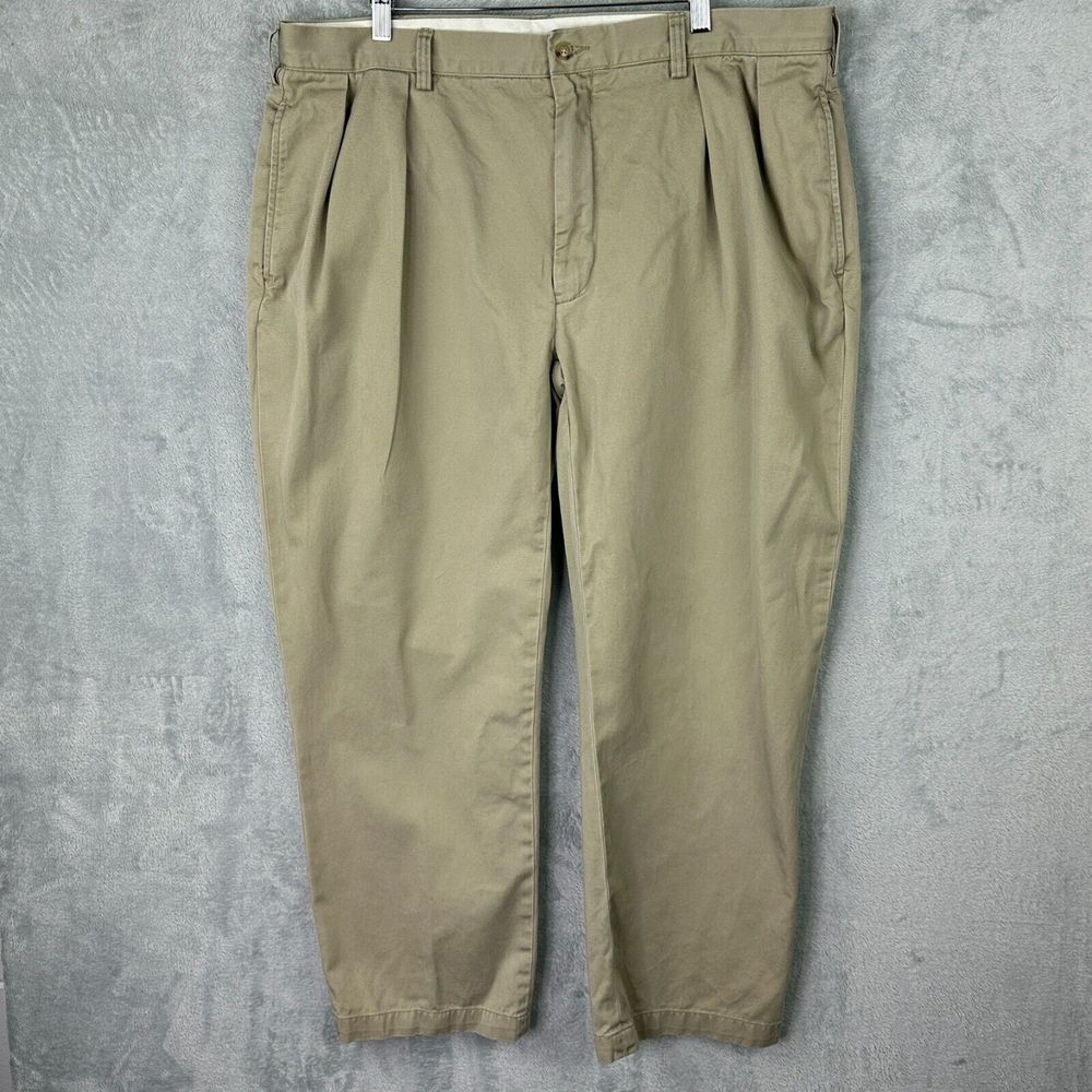 Polo khaki pants mens classic fit chino pleated size‎ 40/29